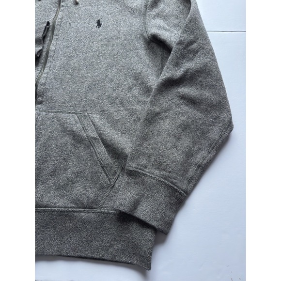 Polo Ralph Lauren Men's Classic Heavyweight Full Zip Hoodie Large Gray Pony - Picture 3 of 11